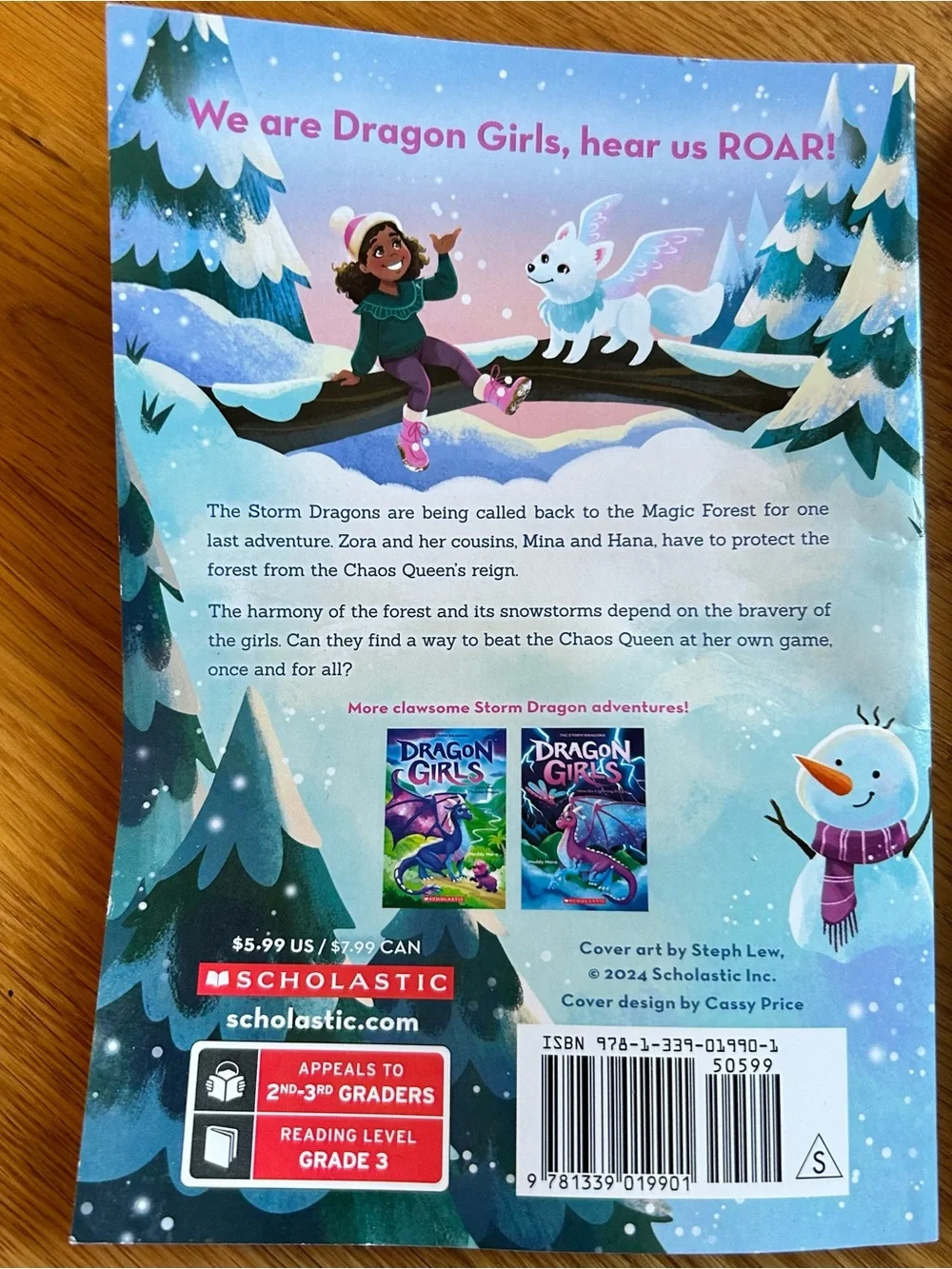 Scholastic Dragon Girls Book Back Covers — Blue, Green, Purple, Pink Accents
